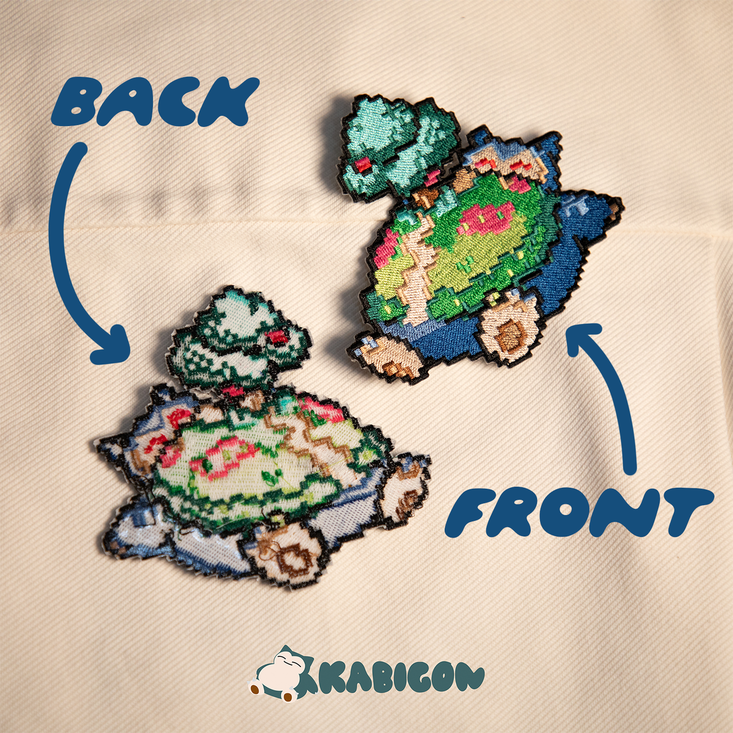 IRON-ON SNORLAX PATCH