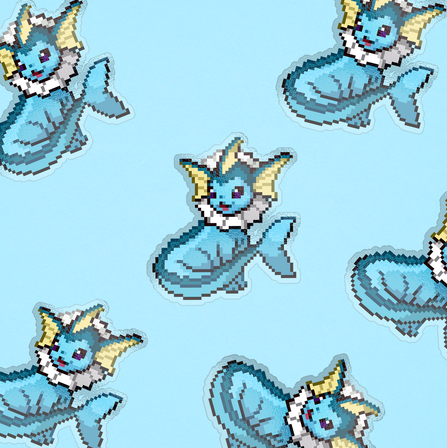 VAPOREON PIXEL STICKER