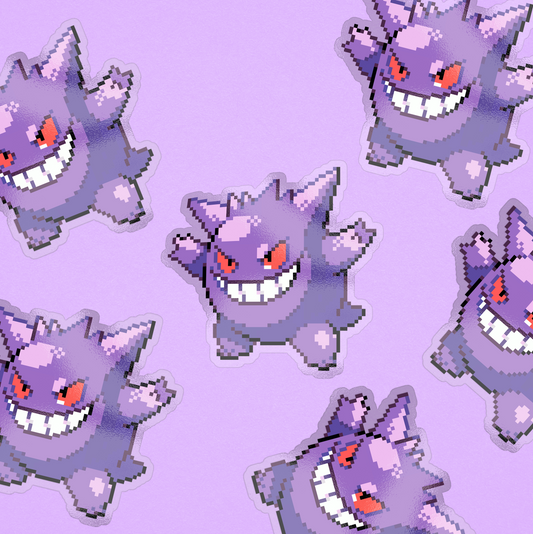 GENGAR PIXEL STICKER