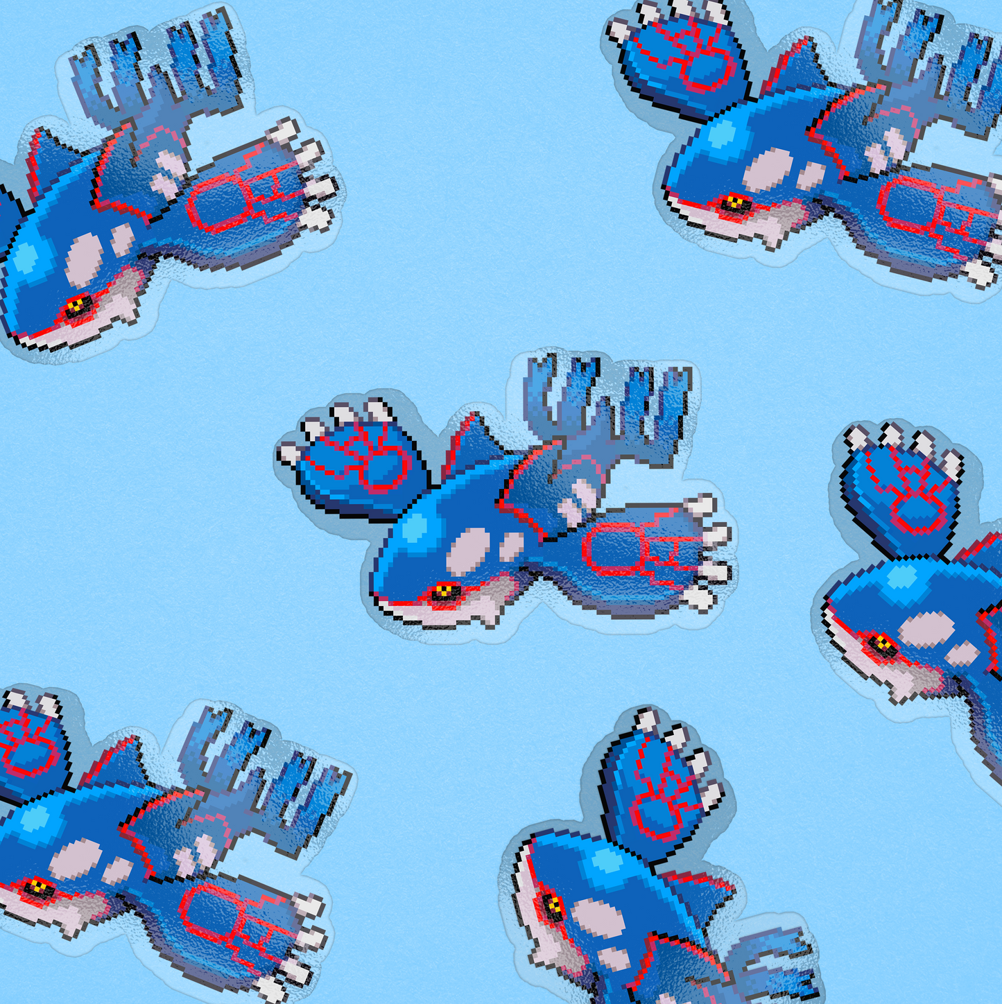 KYOGRE PIXEL STICKER