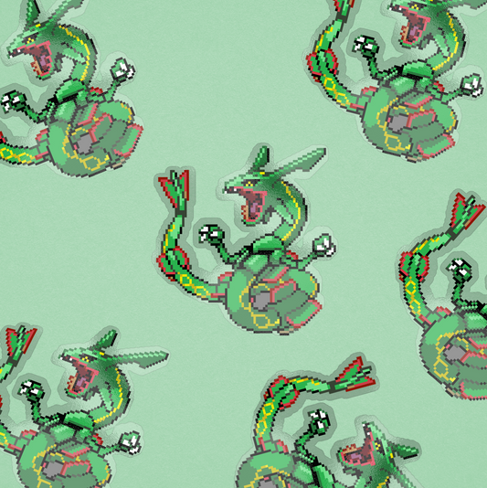 RAYQUAZA PIXEL STICKER