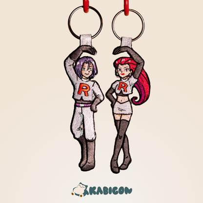 TEAM ROCKET MATCHING KEYTAG SET