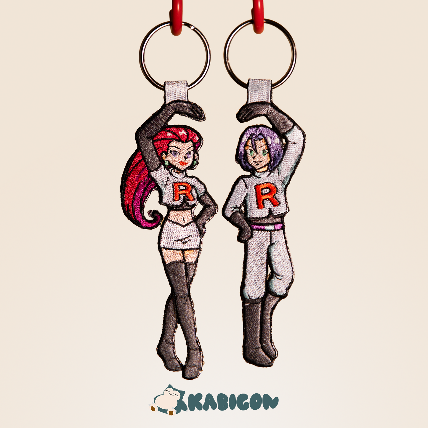 TEAM ROCKET MATCHING KEYTAG SET