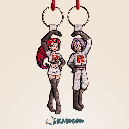 TEAM ROCKET MATCHING KEYTAG SET