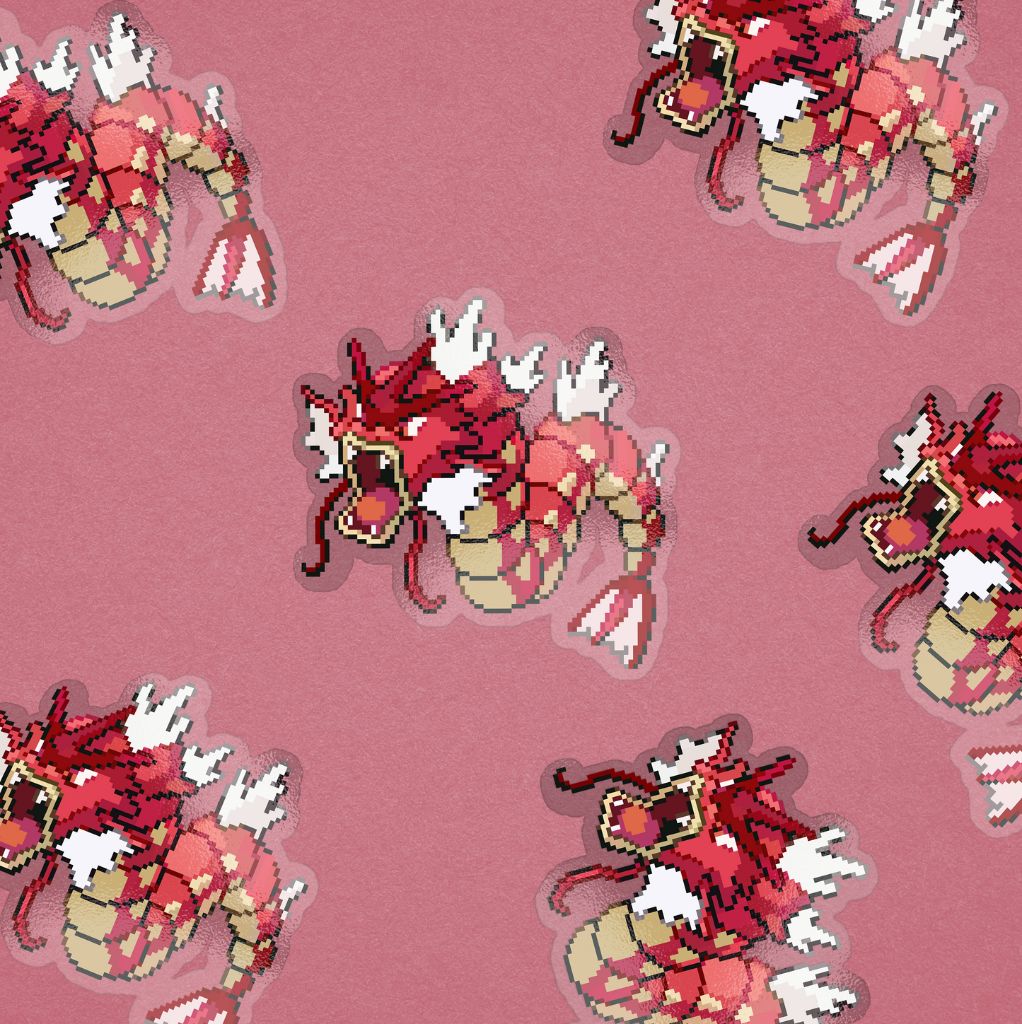 SHINY GYARADOS PIXEL STICKER