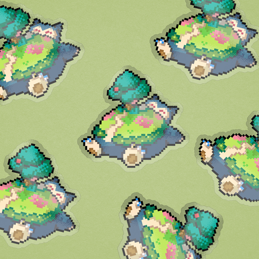 SNORLAX GIGANTAMAX PIXEL STICKER