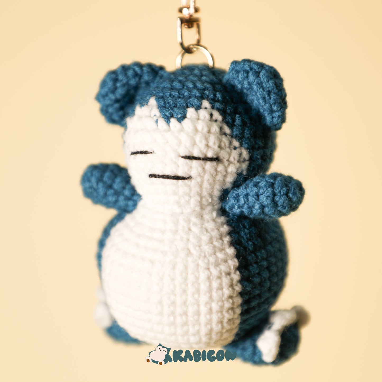 SNORLAX CROCHET KEYCHAIN