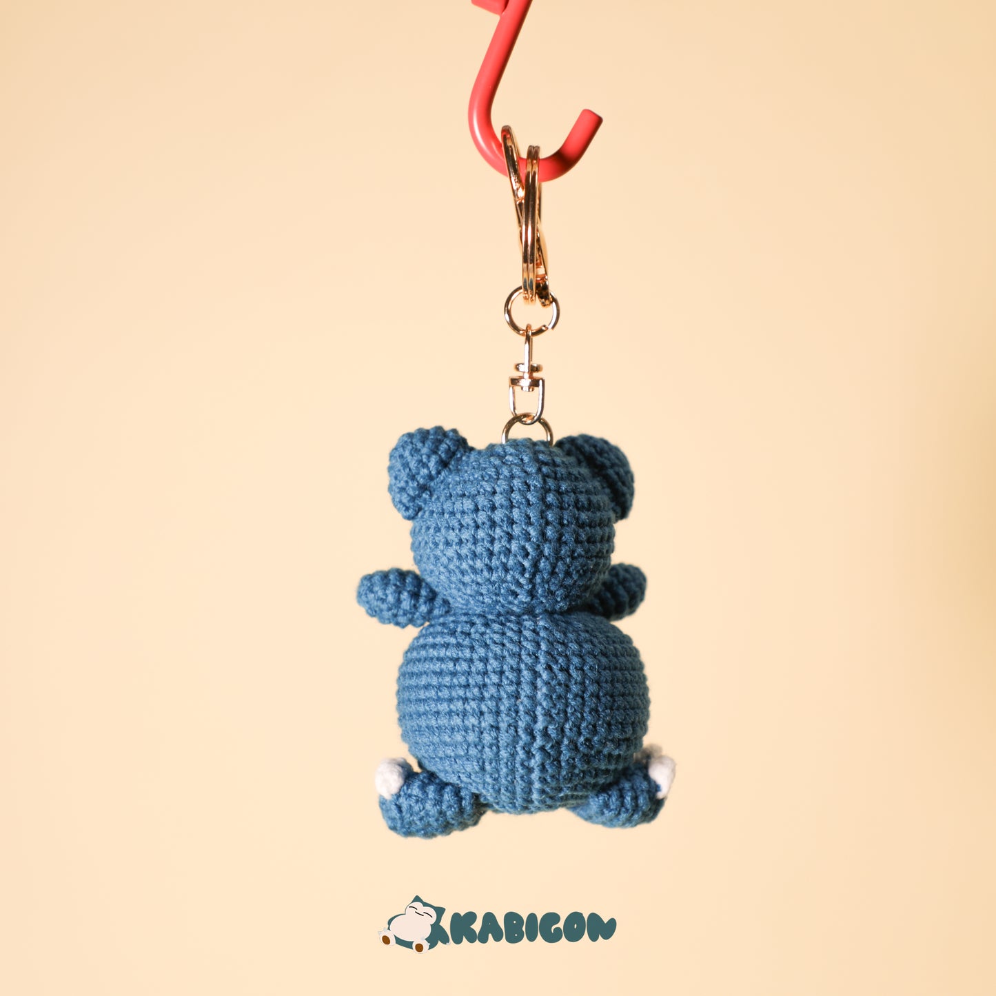 SNORLAX CROCHET KEYCHAIN