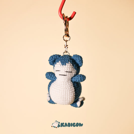 SNORLAX CROCHET KEYCHAIN