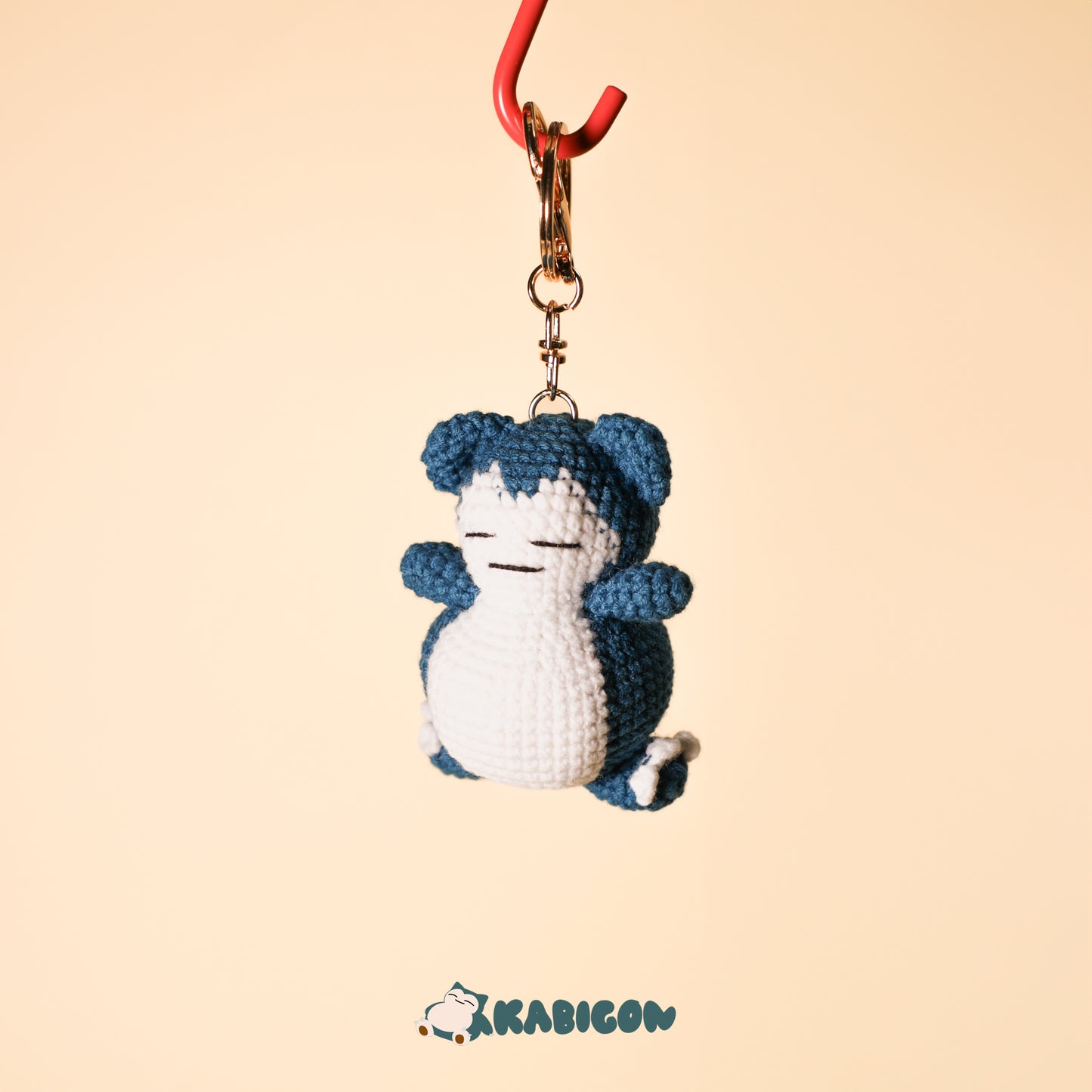 SNORLAX CROCHET KEYCHAIN