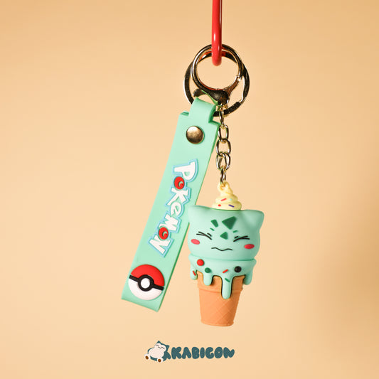 BULBASAUR ICE CREAM 3D Keychain