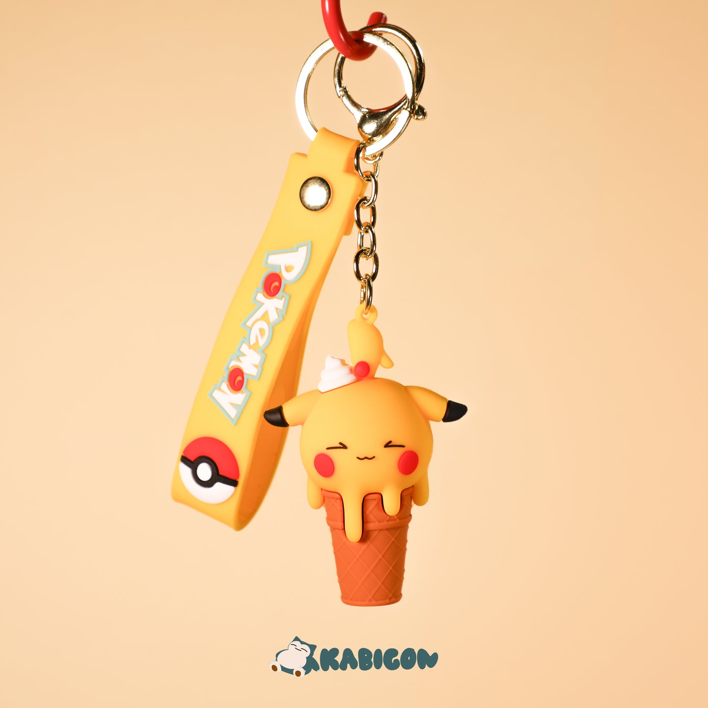 PIKACHU ICE CREAM 3D Keychain