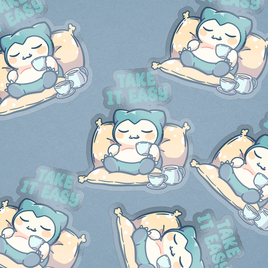 SNORLAX AFFIRMATION STICKER