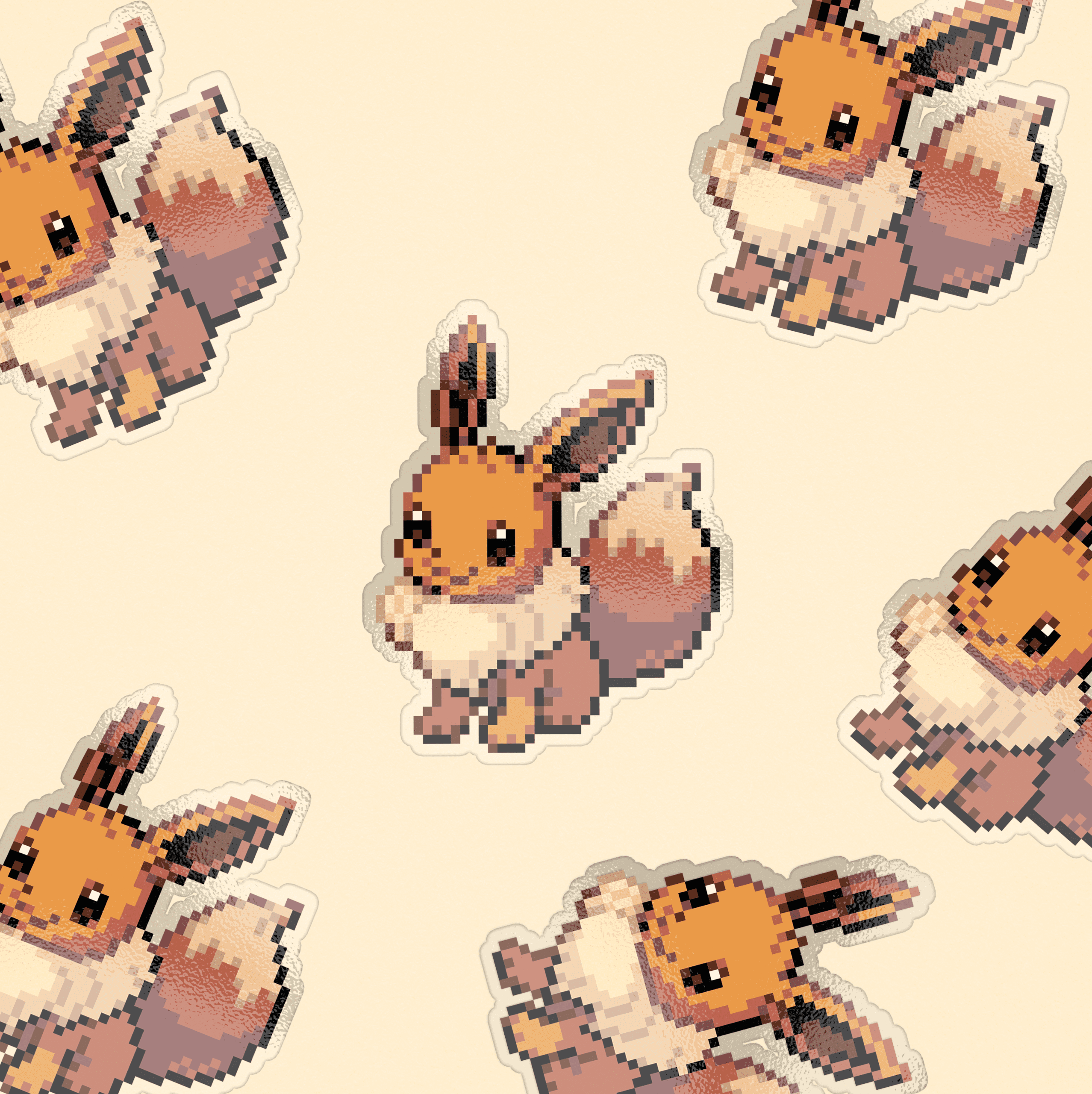 eevee pixel sticker eevee pixel sticker