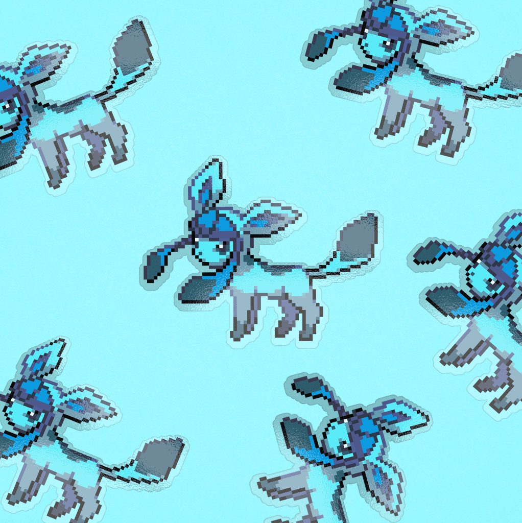 glaceon pixel sticker