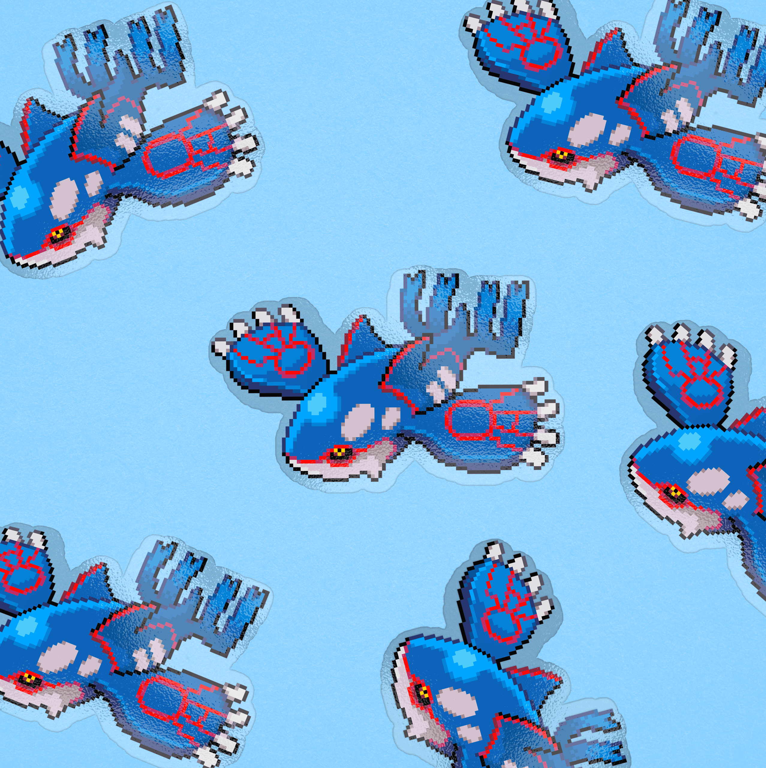 kyogre pixel sticker