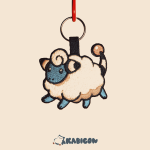 mareep (fluffy) keytag