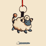 mareep (fluffy) keytag