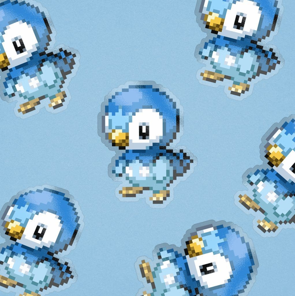 piplup pixel sticker