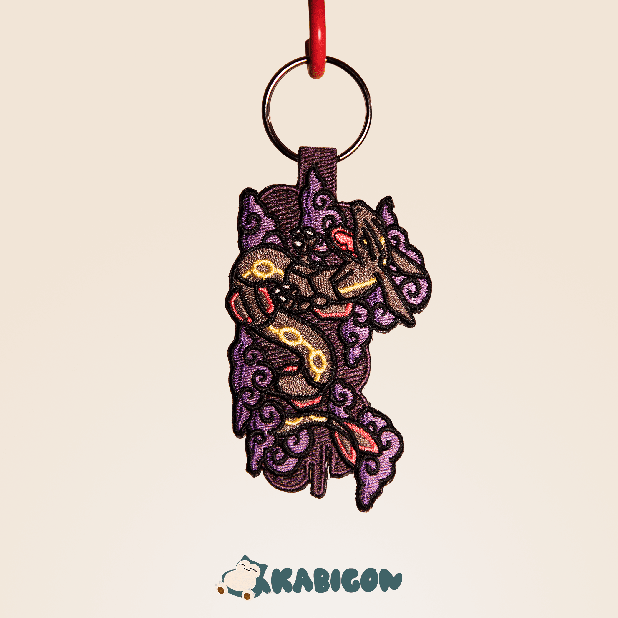shiny rayquaza keytag cloudbreaker (purple)