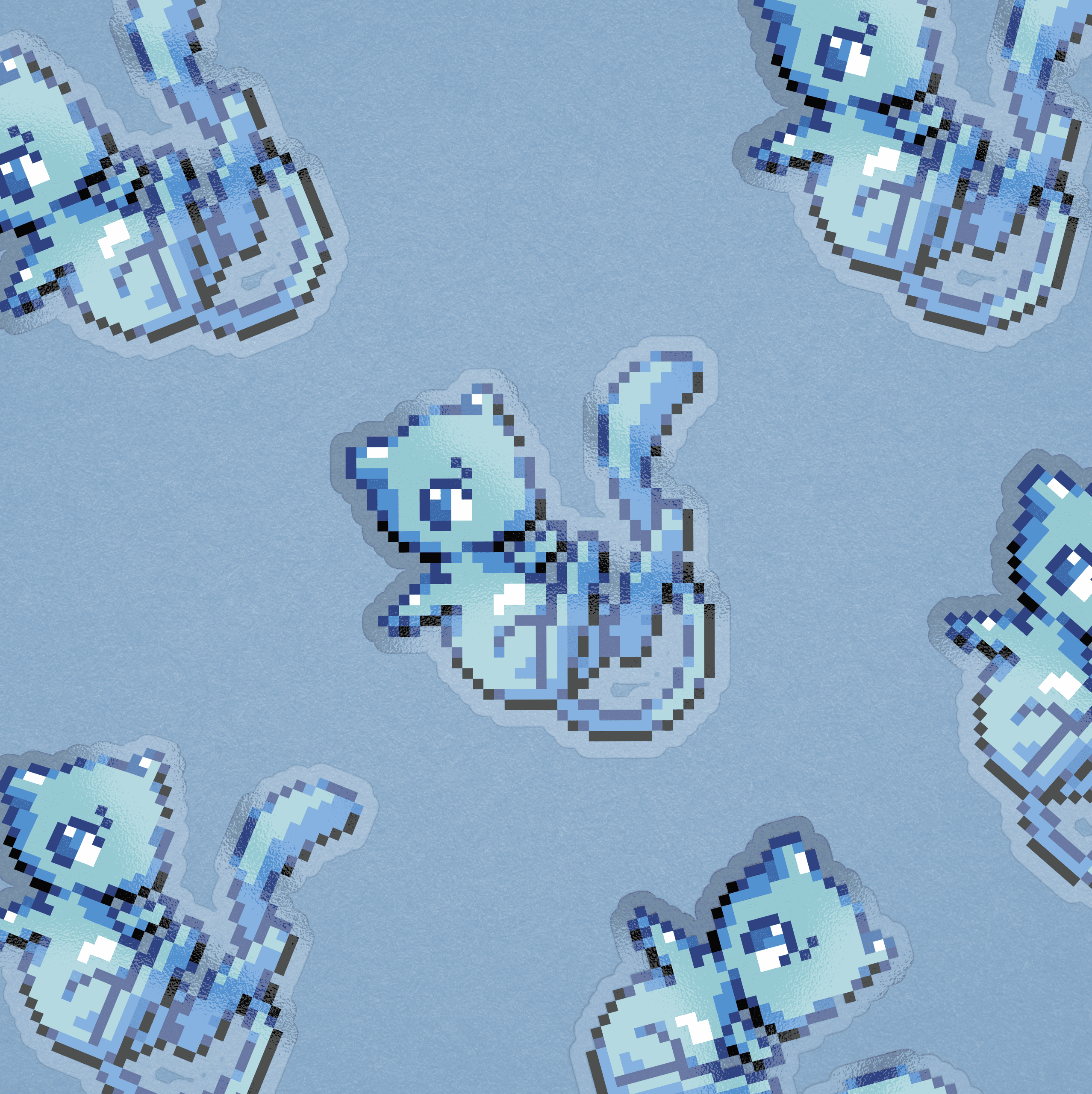 shiny mew pixel sticker