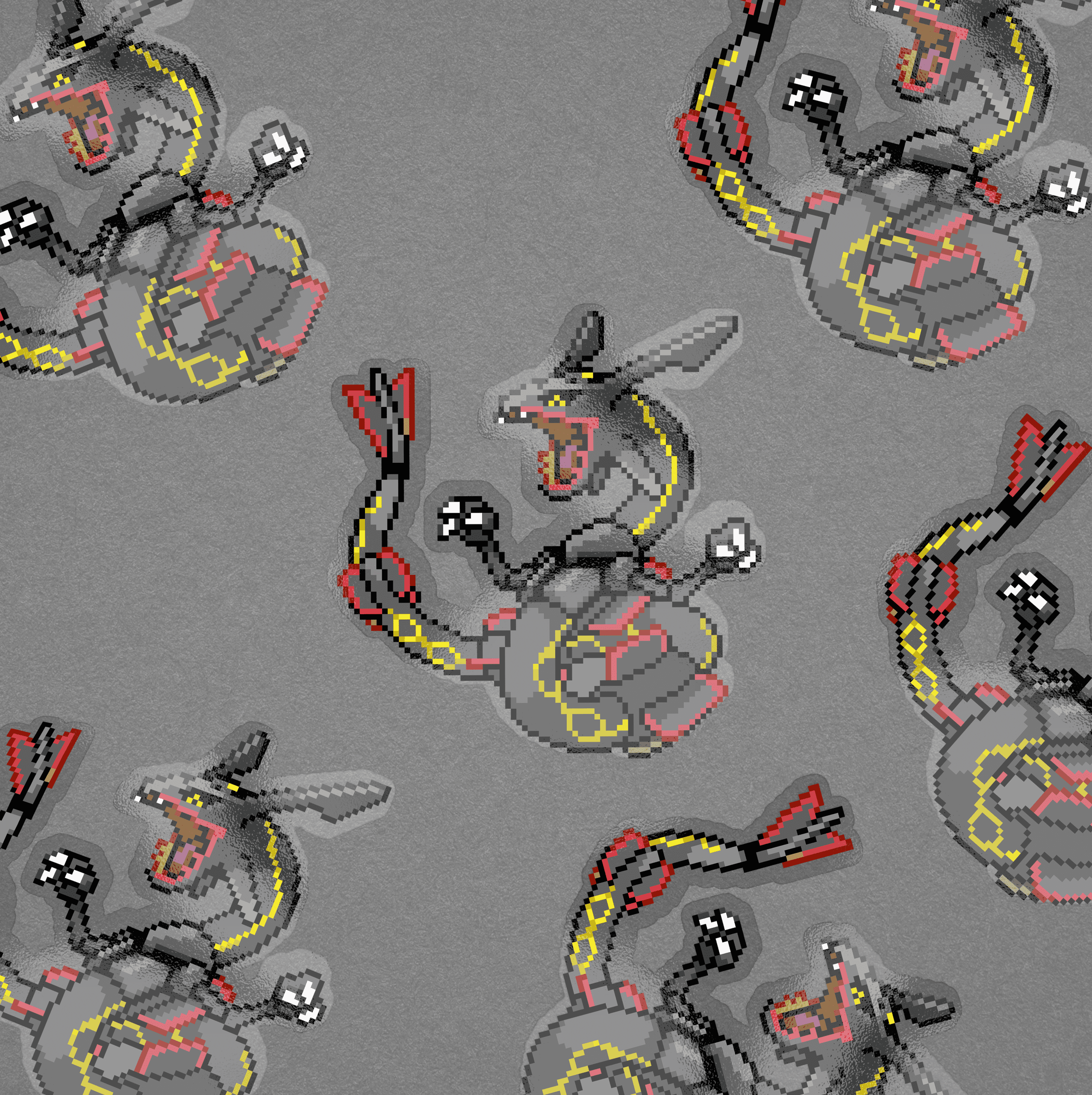 shiny rayquaza pixel sticker shiny rayquaza pixel sticker