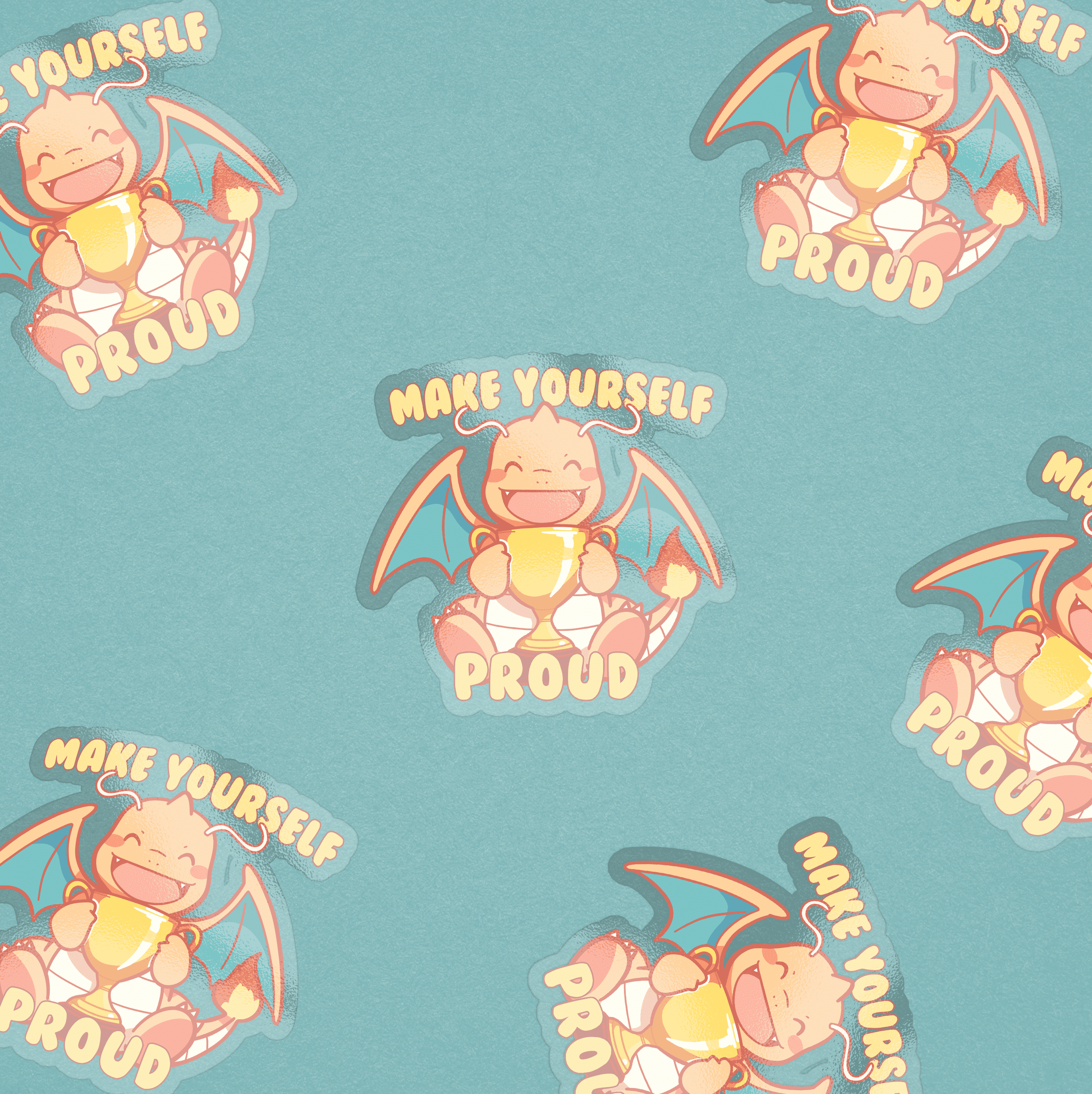 dragonite affirmation sticker