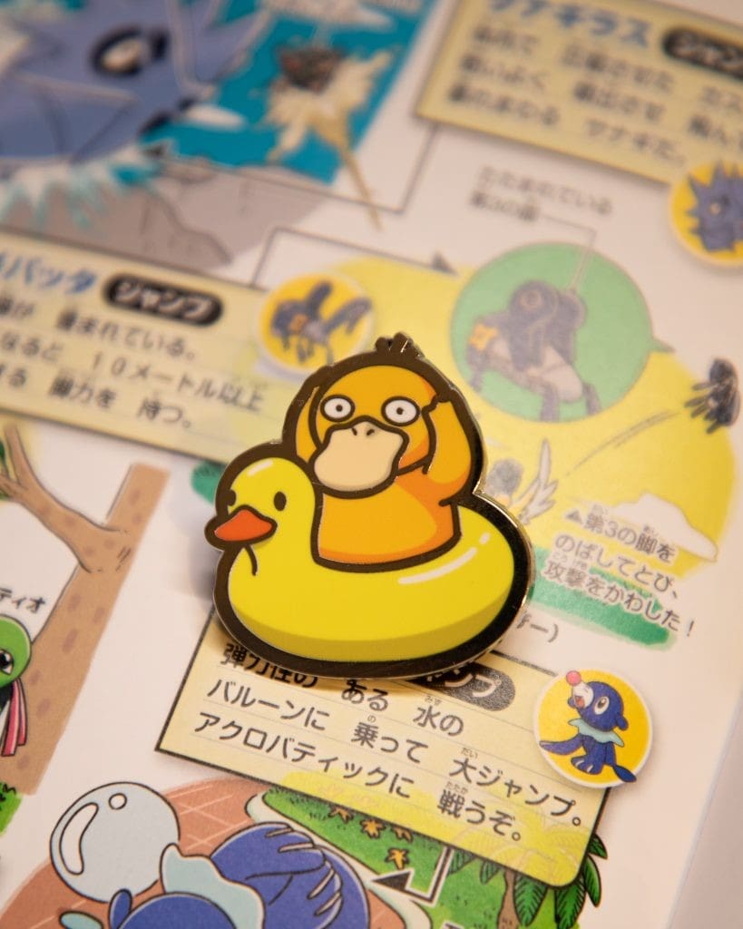 psyduck floatie pin