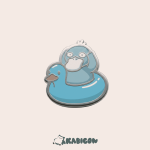 psyduck floatie pin